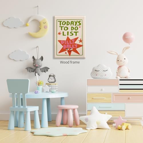 Colorful Cute Star Wall Art Fashion Fun Quote Canvas Posters Minimalist Today's - Image 5