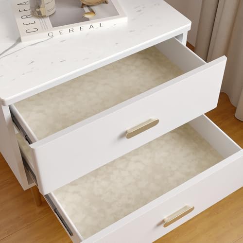 CHIHUT Beige Self Adhesive Flock Contact Paper Shelf Liner Roll - Image 3
