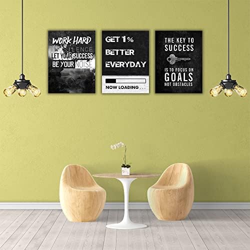 Motivational Canvas Wall Painting Wall Art Inspirational Poster Execute Hustle - Image 2
