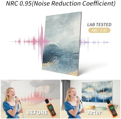 Art3d Acoustic Wall Panels, 48 x 32 in Set - Image 3