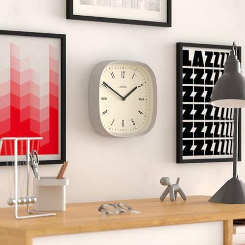 JONES CLOCKS® Marvel wall Clock | Modern Retro Rounded Square Clock | 10" | - Image 5