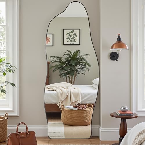 Antok Irregular Full Length Mirror, Standing Hanging Leaning Irregular Mirrors - Image 3