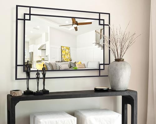 Chende 28'x40'' Black Wall Mirror - Image 5