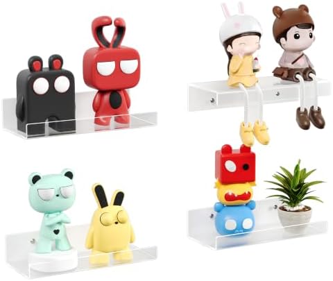 upsimples 9" Acrylic Shelves, Small Shelf by upsimples