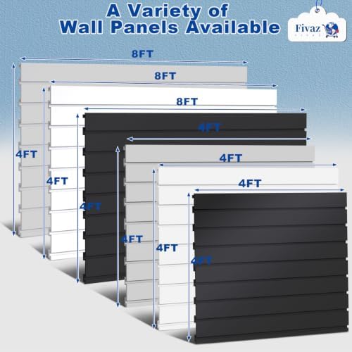 PVC Slatwall Panels, 4 ft x 4 ft Garage Wall Storage Systems - Image 6