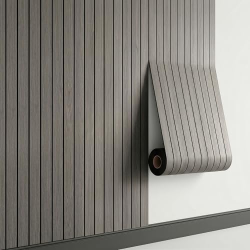 Peel and Stick Faux Wood Slat Wall Panels, 3D Wood Grain Wallpaper - Image 3