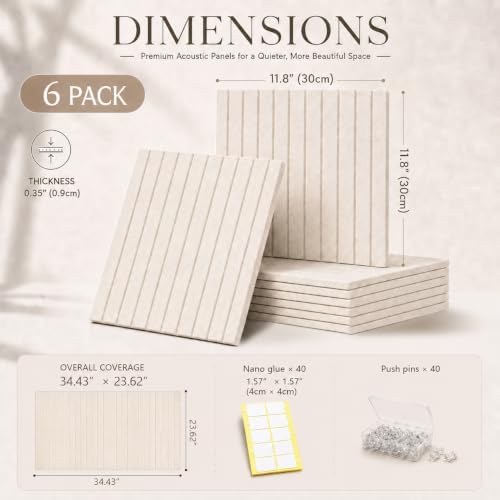 Large Square Felt Bulletin Board Tiles, 6 Pack - Image 4