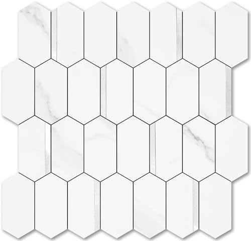 Vamos Tile Long Hexagon Peel and Stick Backsplash Tile by VamosTile