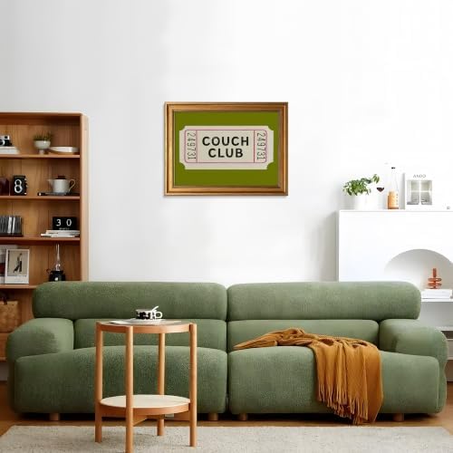 Gold Framed Vintage Ticket Wall Art, Retro Fun Couch Club Artwork - Image 6