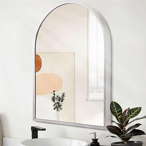 Arched Bathroom Mirror by HLFMVWE