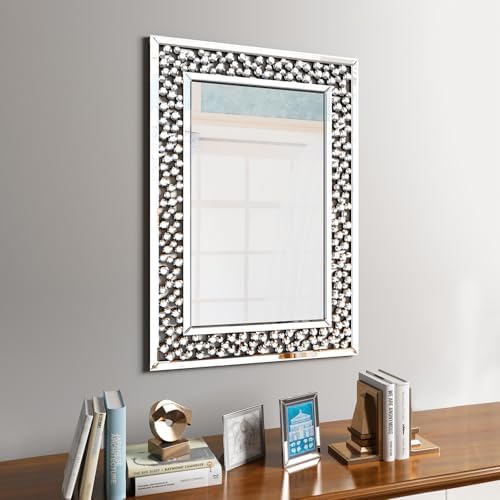 KOHROS 36"x 24" Rectangle Bathroom Mirror Modern Decorative Wall Mirror - Image 4