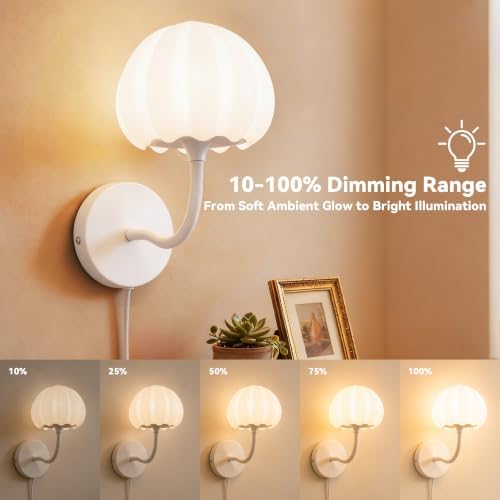 Plug in Wall Sconces Lamp, Wall Light Fixture - Image 5