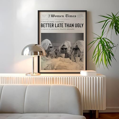 Vintage Black And White Newspaper Wall Art 20x30in Black Framed Trendy Better - Image 7