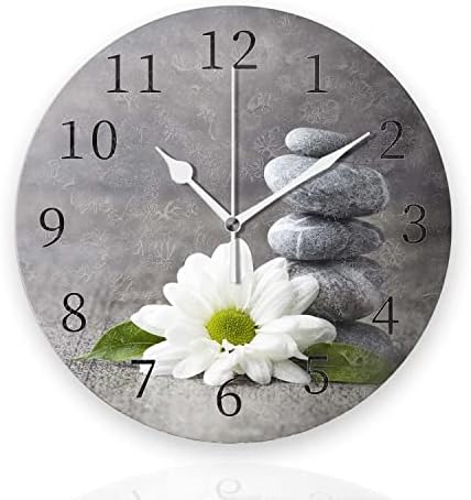 Battery Operated Wall Clocks 12 Inch, Silent Home Decor by Tiawutal