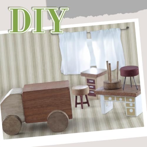 Flutesan 12 Pcs Miniature Dollhouse Wallpaper, Vintage Stripes - Image 5