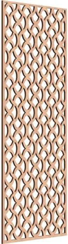 Resort Decorative Pierced Fretwork Wood Wall Panels, 17 3/8"W x 44 3/8"H x 1/4"T by EkenaMillwork