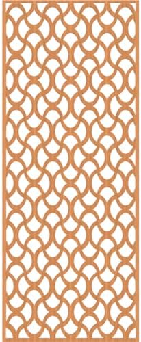 27 3/8"W x 69 3/8"H x 3/8"T Resort Decorative Fretwork Wood Wall Panels - Image 2