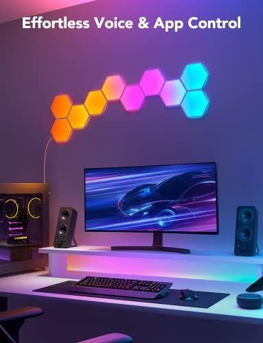 Govee Glide Hexa Light Panels, RGBIC Hexagon LED Wall Lights, Wi-Fi Smart Home - Image 7