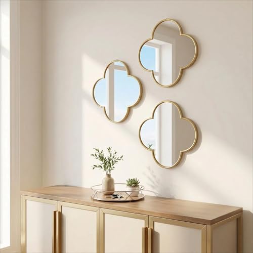 DECANIT Decorative Wall Mirrors Set of 3, Bedroom & Entryway, Accent Wall Decor - Image 5