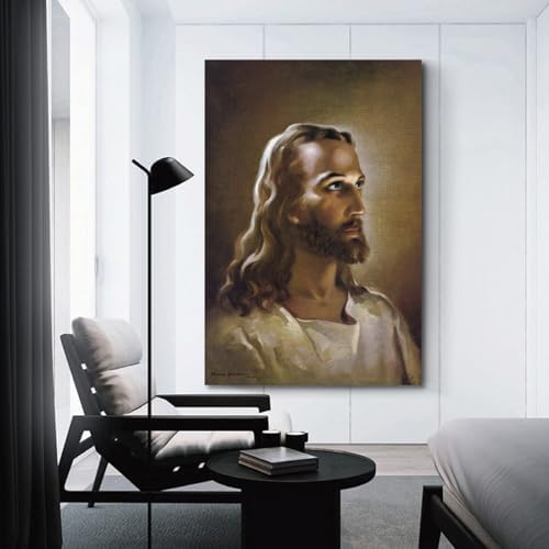 Warner Sallman Head of Christ Jesus Painter Work Posters Modern Classroom - Image 3