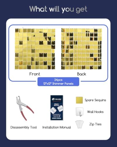 COKAOBE LiteGrid Series Shimmer Wall Backdrop - Image 2
