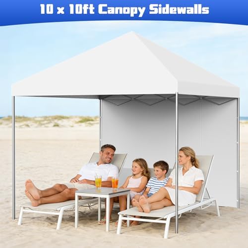 10x10 Canopy Sidewalls, UV Protection, Waterproof, Zipper Sidewall - Image 2