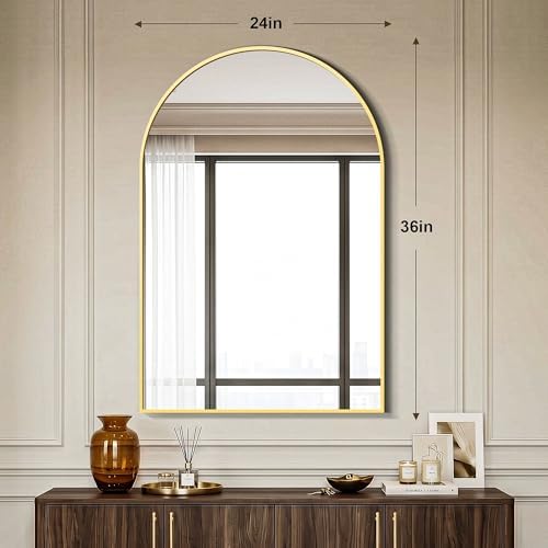 AMOISE Arched Bathroom Mirror for wall, 2 Pack 36"x24" Vanity Mirror - Image 3