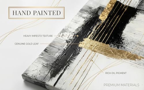 3D Textured Black White Abstract Wall Art - Image 4