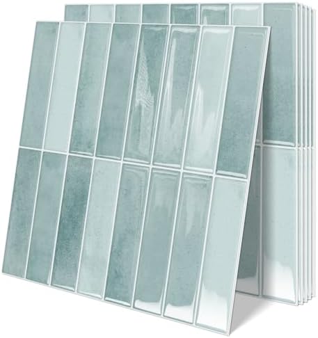 10 Sheets Upgraded Thicker Design Subway Tile Peel and Stick Backsplash by MOONFUN
