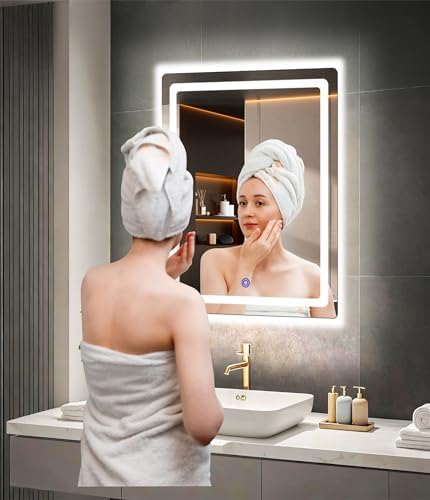18“ x 24” LED Bathroom Smart Mirror, Rectangle Mirror - Image 2