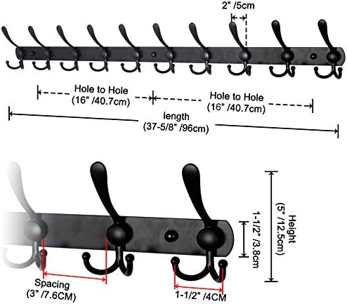 Dseap Coat Rack Wall Mount - Image 2