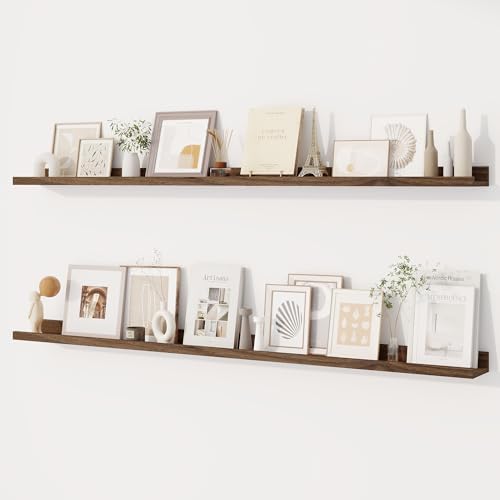 Dreamland Picture Ledge Shelf for Wall, Floating Shelves Set of 2, 55 inch Long by Dreamland