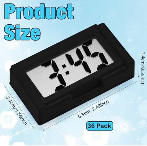 Frienda 36 Pieces Mini Small Digital Clock Stick On - Image 2