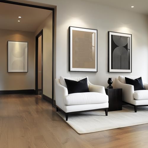 Framed Boho Neutral Abstract Wall Art - Image 4