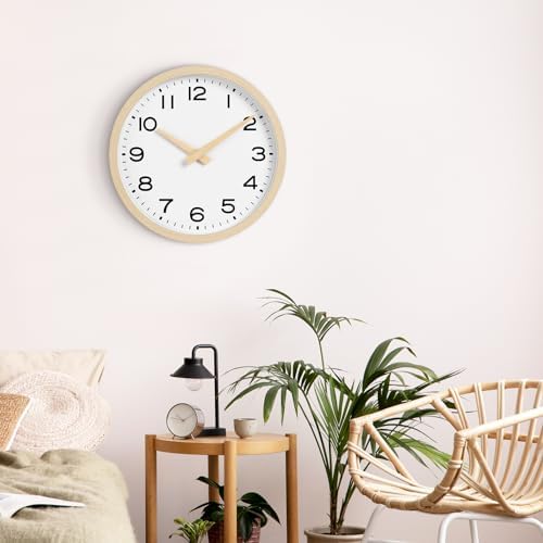 AKCISOT 14 Inch Wall Clock, Silent Battery Operated Analog Clock - Image 7