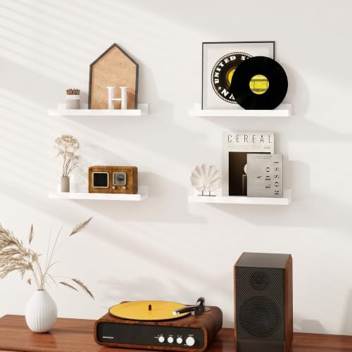 Dreamland Picture Ledge Shelf for Wall, Floating Shelves Set of 2, 16 inch Long - Image 2