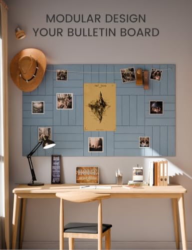 Fluxynara 36" x 24" Large Felt Bulletin Board，Coastal Haze - Image 6