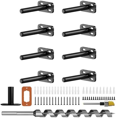 8pcs Wall Shelf Brackets Heavy Duty Floating Shelf Bracket Hidden, Invisible by Crafterspirit
