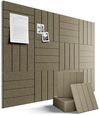Fluxynara 48" x 36" Large Felt Bulletin Board，Olive Brown by FLUXYNARA