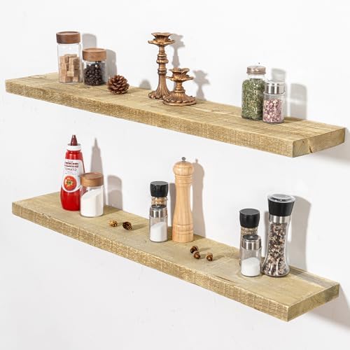 Fun Memories 40 Inch Reclaimed Wood Floating Shelves by FunMemories