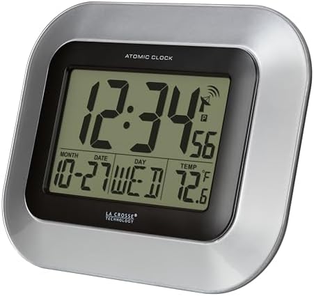 La Crosse Technology WT-8005U-S Atomic Digital Wall Clock - Image 4
