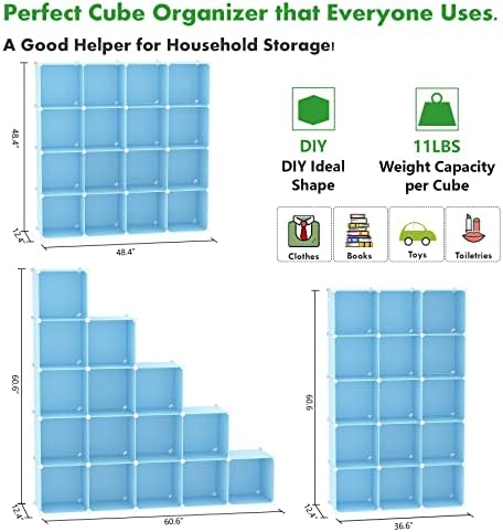 C&AHOME 16 Cube Storage Organizer Cube Shelves Units Storage Cubes - Image 2