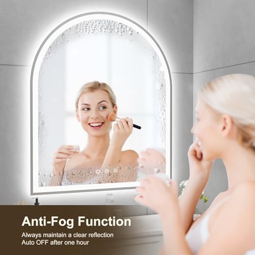 30"x36" Arched LED Lighted Bathroom Mirror - Image 3