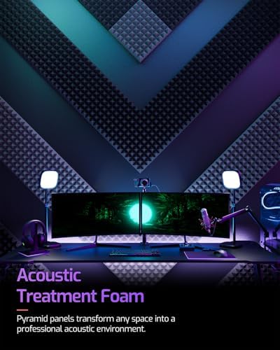 Acoustic Panels 48 pack Self-Adhesive 2"X12"X12" Quickly-Expand Foam - Image 6
