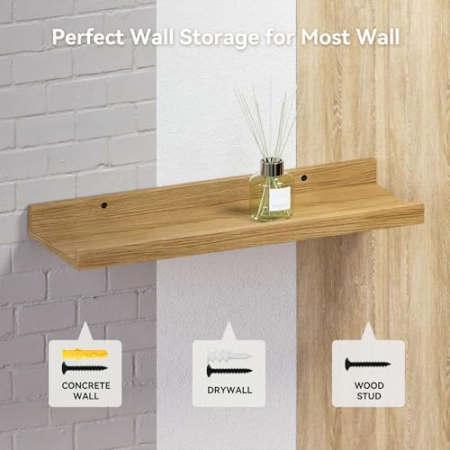 Boswillon Floating Shelves Set of 2, Long Wall Shelf - Image 6