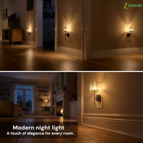 L LOHAS LED Night Lights Plug into Wall, Crystal Acrylic Decor Night Light - Image 6