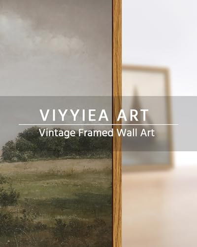 VIYYIEA Vintage Landscape Framed Wall Art, Nature Wilderness Scenery Paintings - Image 4