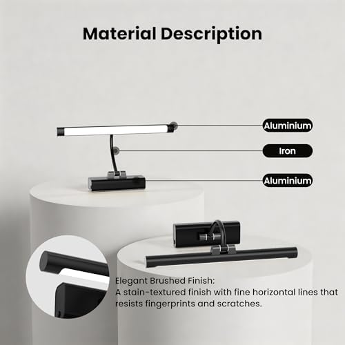 Battery Operated Picture Light, Remote Control Dimmable 3 Color Temps 350LM - Image 6