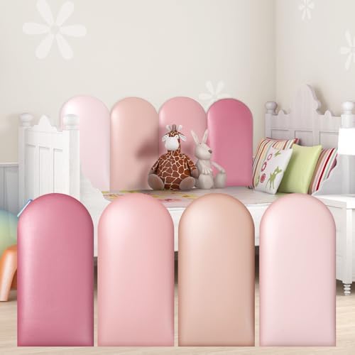 Jetec 12 Pcs Kids Wall Padding Panels, 1.18 Inch Thick Foam Wall Protector by Jetec