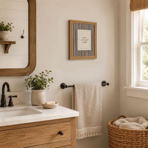 Framed Bathroom Wall Art Funny Take a Seat Sweet Cheeks Quote Wall Decor - Image 2